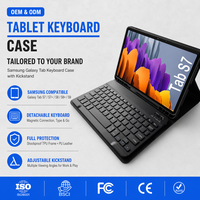 Casing Keyboard Pintar 11-Inci yang Dapat Disesuaikan untuk Samsung Tab S7 Sm-T870 Antarmuka USB Terpisah Produk Baru SMS7