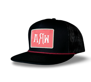 Casquettes de camionneur personnalisées à 5 panneaux 6606, casquette de baseball sportive à 5 panneaux, dos en maille, fermeture à pression, avec logo tissé personnalisé - Product Image 3