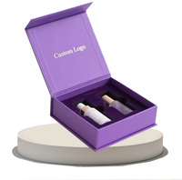 Boîtes de parfum rigides magnétiques en carton de luxe personnalisées avec estampage à chaud du papier/EVA avec logo en feuille d'or