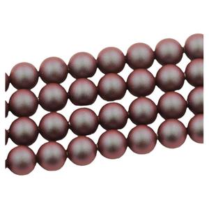 Vendita calda 5810 con perline di perle di imitazione di colore rosso iridescente a forma rotonda con foro per la moda donna collana creazione di gioielli - Product Image 5