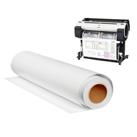 Papel plotter de ingeniería de dibujo al por mayor de alta calidad Impresión CAD Roll Bond Paper 24''