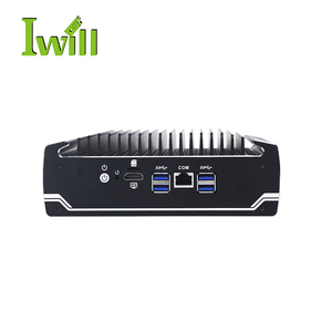 وصل حديثًا Fanless PC I7 8550U <span class=keywords><strong>DDR4</strong></span> 6 Intel im HD LAN 4 USB3.0 Barebone لخادم التوجيه متاح AU US CN EU Plug Plug - Product Image 3
