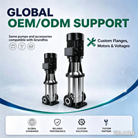 Pompe électrique verticale multi-étages en acier inoxydable QUANYI 37kW, hauteur de refoulement 200m, avec garantie 1 an pour liquide de refroidissement de centre d'usinage CNC
