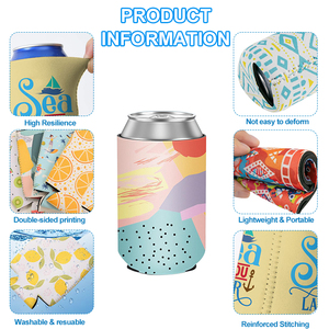 Cá nhân cách điện 12oz Có thể mát tay áo bia di động chai mát bọt Neoprene có thể tay áo với biểu tượng tùy chỉnh - Product Image 3