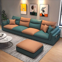 Italien Modernes Hotel Wohnzimmer Gebogenes Sofa Möbel Villa Club Weiß Teddy Erbsen form Luxus Sofa Set