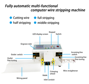 Hiệu quả cao Tự động USB cáp dữ liệu điện tử dây cắt và Tước máy - Product Image 6