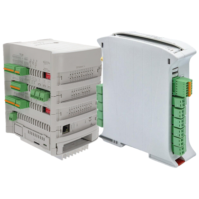 DIN Rail ESP32 PLC Programmable Logic Controller Modbus RS485 WiFi BLE Industrial IoT Stackable IO Automation Control Module