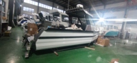 Bateau de pêche en aluminium de 6m, bateau avec ponton rempli de mousse