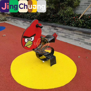 Caballo balancín <span class=keywords><strong>de</strong></span> madera con diseño <span class=keywords><strong>de</strong></span> animal <span class=keywords><strong>de</strong></span> dibujos animados para niños, para exteriores, para parques infantiles y comunidades <span class=keywords><strong>de</strong></span> guarderías - Product Image 1