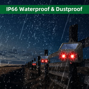 El repelente de animales nocturno impermeable con energía solar para actividades al aire libre activa la disuasión de la vida silvestre en granjas de jardín - Product Image 6