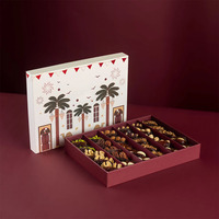 Emballage en carton de haute qualité OEM/ODM Boîte cadeau pour chocolat aux dattes rouges