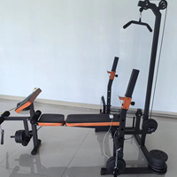 Lit stable de presse d'établi d'équipement de forme physique multifonctionnel se pliant en métal durable et équipement complet de gymnase à la maison