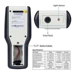 Hti מחיר המפעל HT-9819 מהירות הרוח מטר lcd תצוגת anemeter - Product Image 3