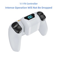 Batterie rechargeable pour manette sans fil PS5, en ABS, avec fonction d'extension de l'autonomie et chargeur externe à clip dorsal pour PS5