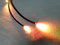 Gran diámetro 12mm final luz cable de fibra óptica