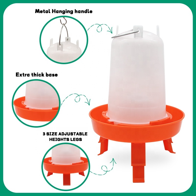 Pack Mangeoire & Abreuvoir Finca Casarejo Pour Poussins/Cailles - 1kg + 1L - Anti-Gaspillage, Niveau Transparent