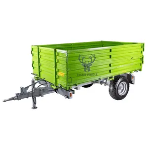 2024 Most Popular 8/10/15Tons Farm Machinery 15 tons Turntable Dropside Dump Trailer Agricultural 15 Tons Tipping Trailer