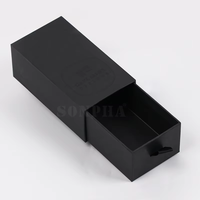 Étui à lunettes de soleil personnalisé avec logo noir imprimé, boîte de rangement en carton rigide pour lunettes de soleil
