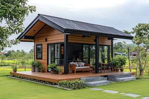 Casa de madera prefabricada contemporánea Casa prefabricada desmontable y expandible Solución de vida ecológica y sostenible - Product Image 3