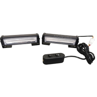 12V Rot-Blaue LED-Warnleuchte, Hochintensives Notfall-Blinklicht für Auto, Van, Pickup-Truck und Arbeitsfahrzeuge