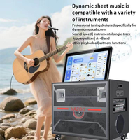 Système de sonorisation DJ actif 6800W de puissance maximale, Bluetooth, design chariot, avec connectivité karaoké, TV et projecteur