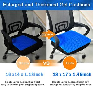 Coussins de siège en latex doux et confortables, antidérapants, pour extérieur, massage, bureau, oreillers lombaires en nid d'abeille, coussins de siège – Grande Vente - Product Image 4