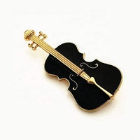 Fournisseur en gros d'art populaire personnalisé instruments note musique épingles