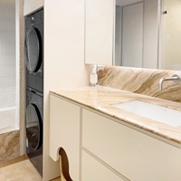 Dalle de jade blanc persan moderne de qualité supérieure, polie/lustrée, design personnalisé, pour comptoir, meuble-lavabo, cuisine, salon
