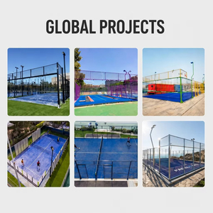 Solution complète pour terrain de padel sur mesure, prix usine, terrain de padel professionnel, ensemble complet, verre trempé, acier galvanisé - Product Image 5
