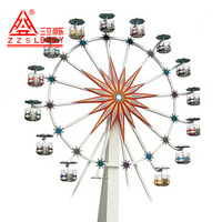 Grande Roue de Parc Urbain Extérieure, 30m/42m/46m, en Acier, Certifiée CE