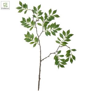 Искусственные 2 ветки пластиковых зеленых листьев глицинии в Европейском стиле, украшение для сада, имитация растений в джунглях для вечеринки - Product Image 5