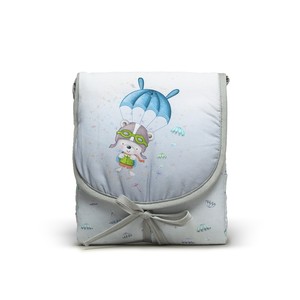 Colchon Cambiador Bebe Azul 45X75 cm Mod. Paracaidista-Algodón + Plástico para Viaje y Uso Doméstico - Product Image 1