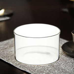 Anpassbare Salatschüssel aus hochwertigem Borosilikatglas, Soßenschale, zylindrischer Behälter für Eiscreme, Kuchen, Kerzen, DIY, Einwegartikel - Product Image 3