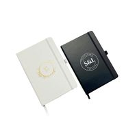 Cuaderno de Tapa Dura con Textura de Lámina Dorada Personalizada, Cuaderno de Papel PVC con Cubierta de Cuero PU, Diario A5, Banda Elástica, Lazo para Bolígrafo, Marcapáginas de Cinta, Regalo Empresarial