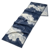 Tapis de fin de lit Indigo à motifs topographiques