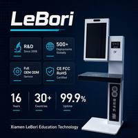 Kiosque de bibliothèque en libre-service intelligent avec RFID |   Station de prêt et de retour de livres |   Terminal d'inscription par carte HF pour bibliothèque moderne