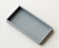 Plateau de rangement en silicone style nordique 20x10cm pour salle de bain, cuisine, salon, coiffeuse, organisateur de clés, cosmétiques et bagues