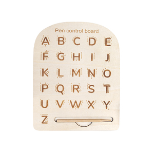 Tablero de Control de Escritura de Doble Cara de Madera Educativo Montessori para Preescolares, Entrenamiento de Escritura del Alfabeto para Niños, con Certificación CE - Product Image 1