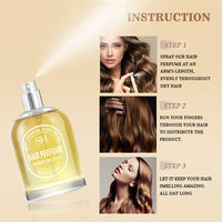 Meilleur Vente Parfum Vegan Cheveux Spray Huile d'Argan Marocaine Protection Thermique Cheveux Brume Parfum Pour Femmes