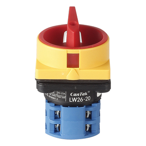مفتاح دوار CanTak LW26GS-20/04-1CE معتمد، مقبض قفل LW26-20، مفاتيح تحكم محلية تشغيل/إيقاف - Product Image 2
