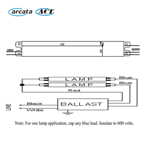 <span class=keywords><strong>Ballast</strong></span> électronique Arcata ACT 2P32 120-277V 50/60Hz 2*32W - Product Image 2