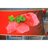 Banner de publicidad Vertical de Pvc personalizado para exteriores, gran formato, impermeable, promocional, Impresión de logotipo, Banner de vinilo