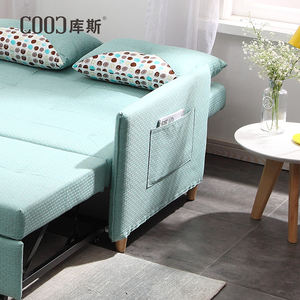 Sofá cama tapizado con marco <span class=keywords><strong>de</strong></span> metal, mueble nórdico moderno para el hogar, hotel y sala <span class=keywords><strong>de</strong></span> estar, 6065, barato, promoción - Product Image 4