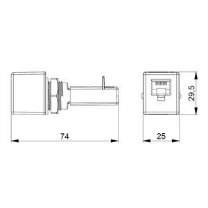 Modulo Radio Beghelli per Automazione Edifici, Larghezza 6,5 cm, Altezza 16 cm, Profondità 4,5 cm, Modulo RF Wireless - Product Image 2