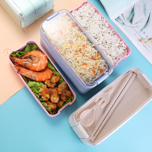 Japanese Style Triple Tier Eco-Friendly BPA Free 3-Compartment Picnic Bento <b>Box</b> Microwave Safe Portable <b>Lunch</b> Container for - Product Image 3