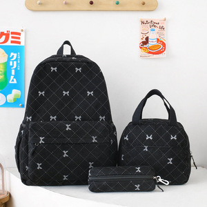 <b>School</b> Bag Autumn and Winter New Style College Student Corduroy High <b>School</b> Student Bow <b>Backpack</b> High-Looking Casual - Product Image 6