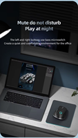 Mouse Optik Nirkabel 2025 untuk Gamer Tangan Kanan Portabel USB BT 5.0 Antarmuka 2.4G Kompatibilitas Multi-Perangkat Vertikal Stok