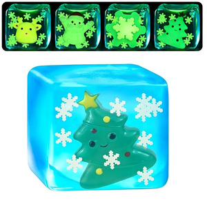 2026 Novedad: Juguete Sensorial de Navidad que Brilla en la Oscuridad, Bola Antiestrés Educativa de Rebote Lento, Material TPR Personalizable - Product Image 4