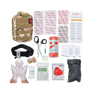 TIKTOK Amazon Venta caliente Personalizar Médico Trauma Supervivencia Emergencia Bolsa Combate Táctico Individual Primeros Auxilios Kit Ifak Bolsa