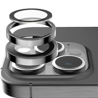 Couvercle d'objectif de caméra en aluminium en métal transparent iphone 16 protecteur d'objectif de caméra pour iphone 13 14 15 16 17 Pro Max Mini